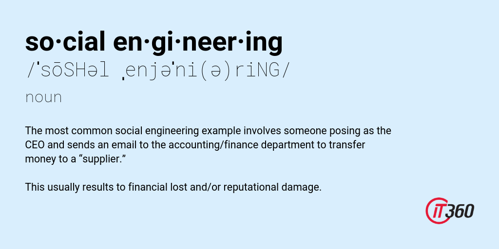 Social Engineering Definition